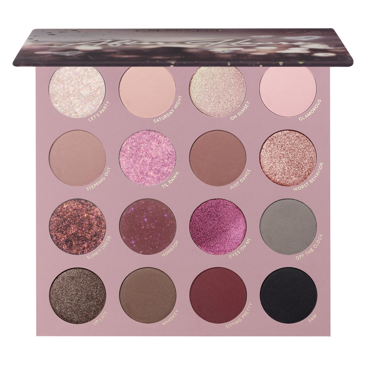 ColourPop After Hours front view showing palette exterior and logo for easy travel