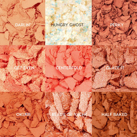 ColourPop baby got peach pan close-up revealing smooth, velvety shadow texture and blendability