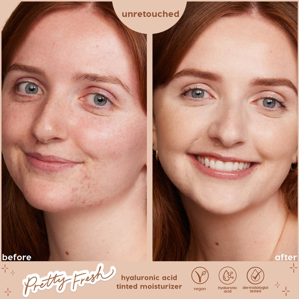 ColourPop blended with sponge showing even, buildable coverage benefit