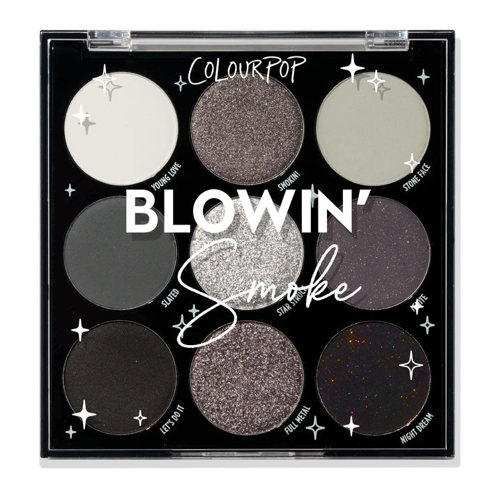 ColourPop palette front packaging showing compact silver design and product name