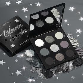 Hand holding ColourPop palette to show compact size and travel-friendly scale