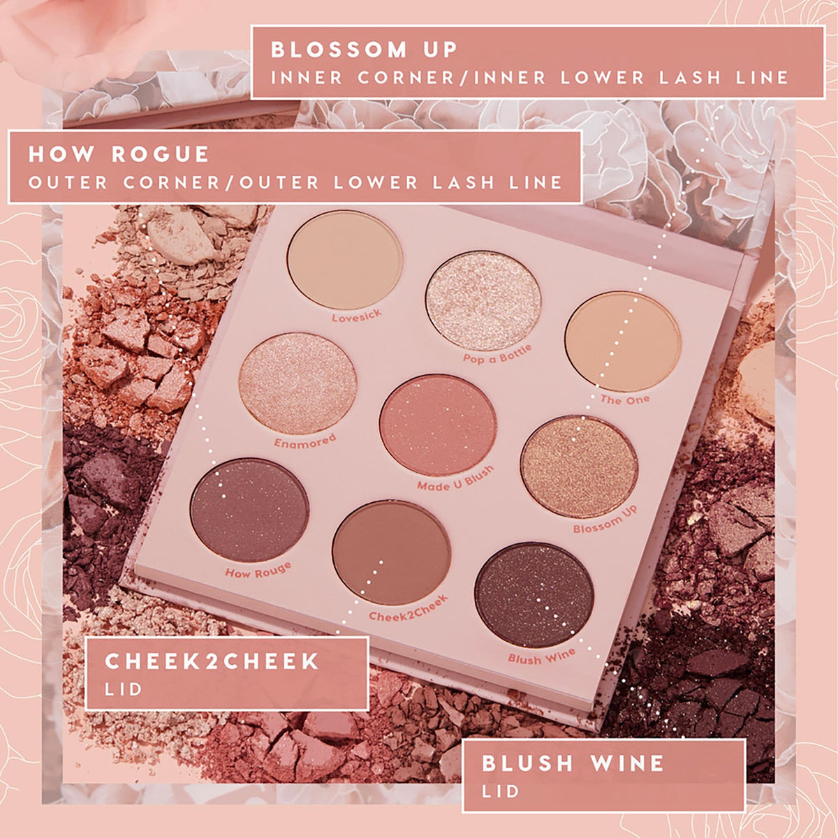 ColourPop close-up of Super Shock finish texture and metallic sparkle for high-impact shine