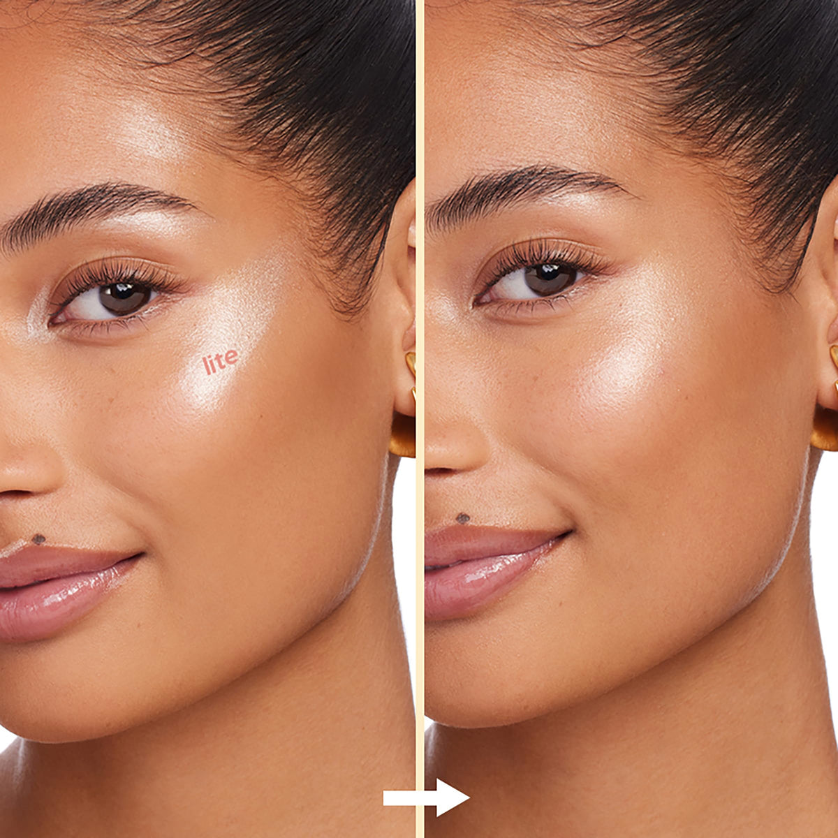 ColourPop duo in use on cheeks demonstrating buildable glow and natural definition