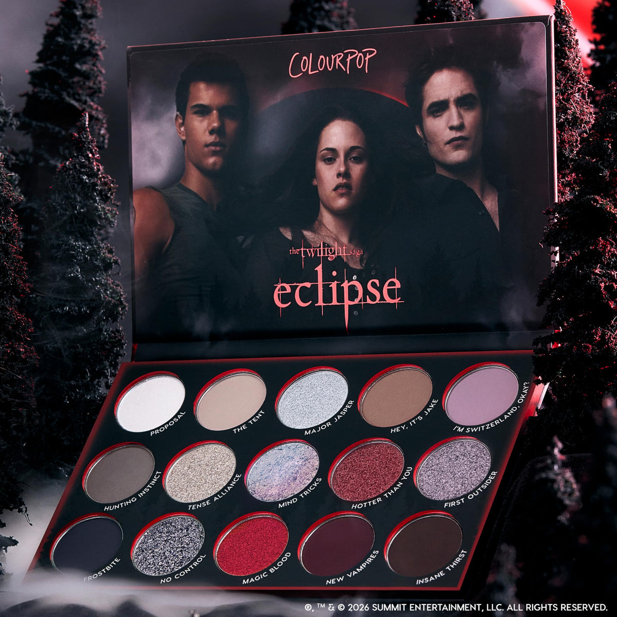 ColourPop product label and branding emphasizing limited-edition collaboration and authenticity