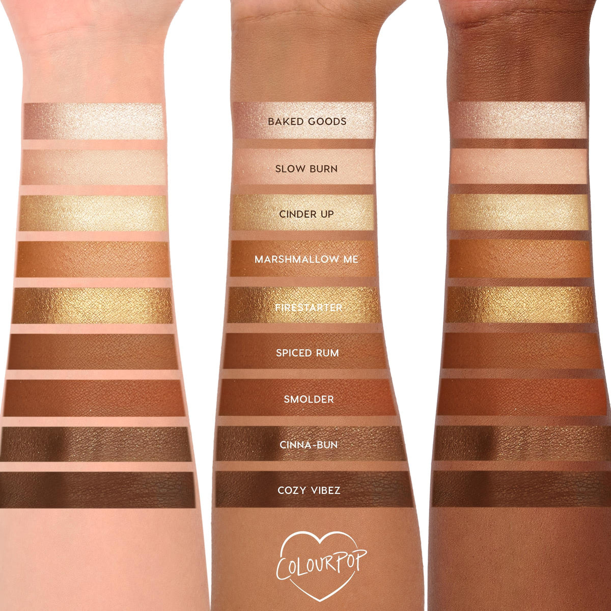 ColourPop Feelin' Toasty held in hand to show compact scale and travel-friendly convenience