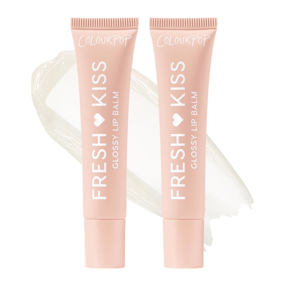 ColourPop front packaging of Fresh Kiss Vanilla Cake shows twin tubes and glossy finish benefit