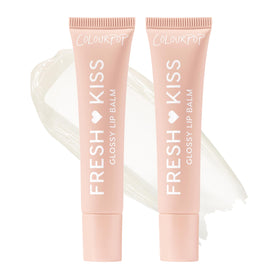 ColourPop front packaging of Fresh Kiss Vanilla Cake shows twin tubes and glossy finish benefit