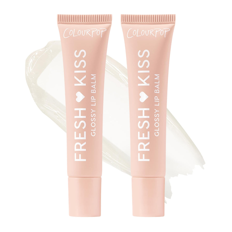 ColourPop front packaging of Fresh Kiss Vanilla Cake shows twin tubes and glossy finish benefit