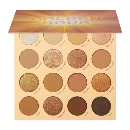 ColourPop front packaging showing palette design and branding, inspires warm looks