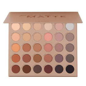 ColourPop gone matte front view showing 12 shades and palette layout for quick selection