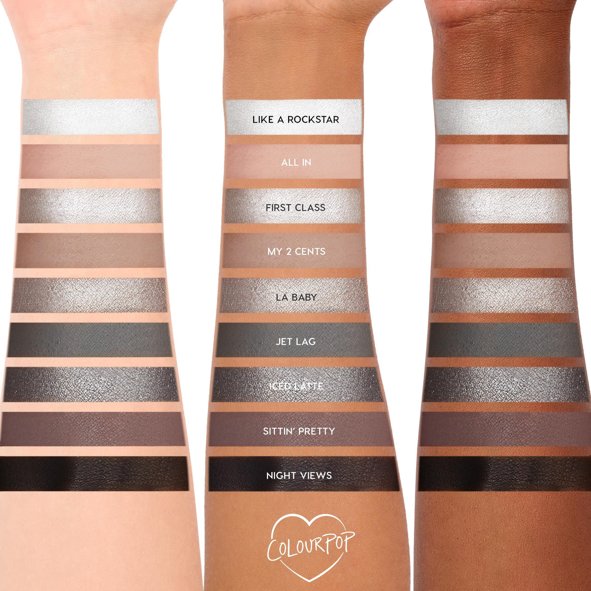 ColourPop Gone Metal packaging label showing ingredients and cruelty-free assurance