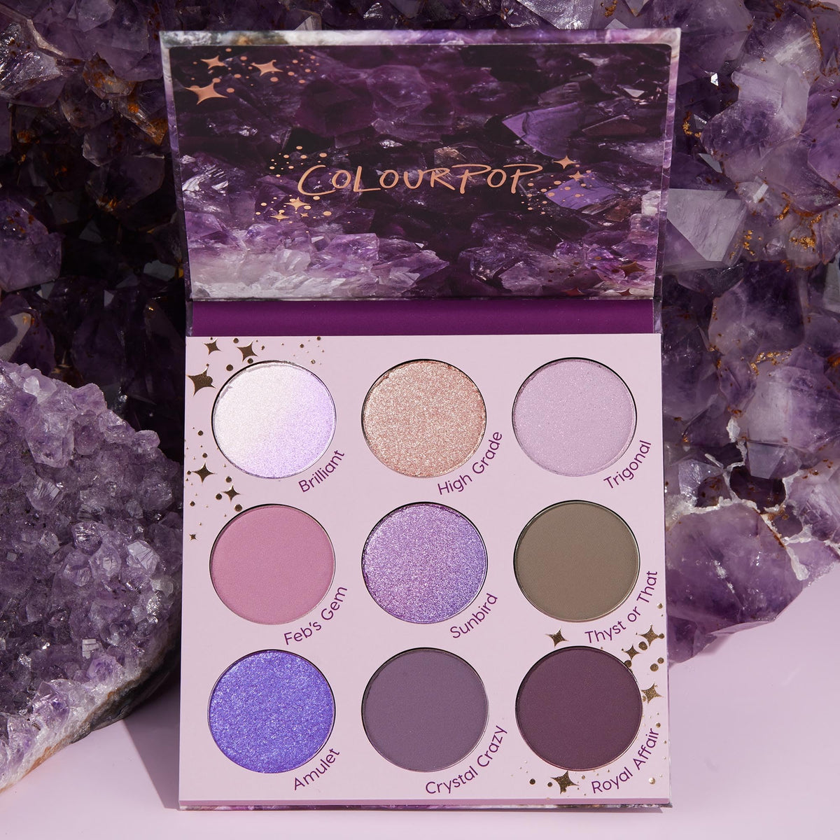 ColourPop using opalescent shade on inner corner adding luminous highlight