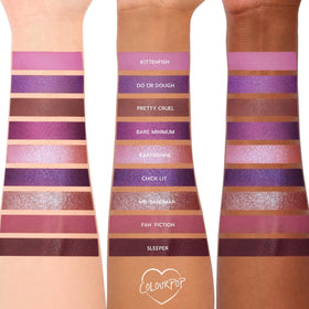 ColourPop palette next to coin showing compact size and portability