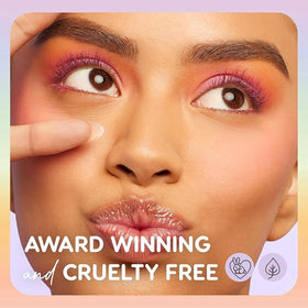 ColourPop on model in summer setting portraying natural dewy finish