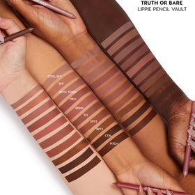 ColourPop pencil paired with Lippie Stix, showing how liners complement lipsticks