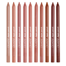 ColourPop open display of ten pencils, showing shade variety and organization
