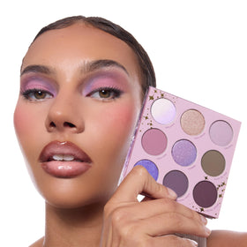 ColourPop applying matte lilac on brush demonstrating smooth blend and soft finish