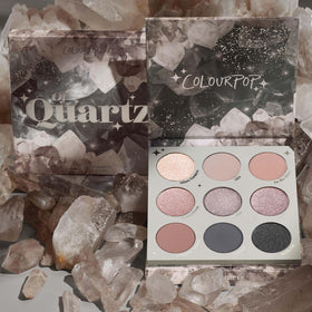 ColourPop palette in use on eyelid demonstrating smoky eye result