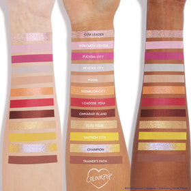 ColourPop pallet town packaging detail logo highlights collectible design and authenticity
