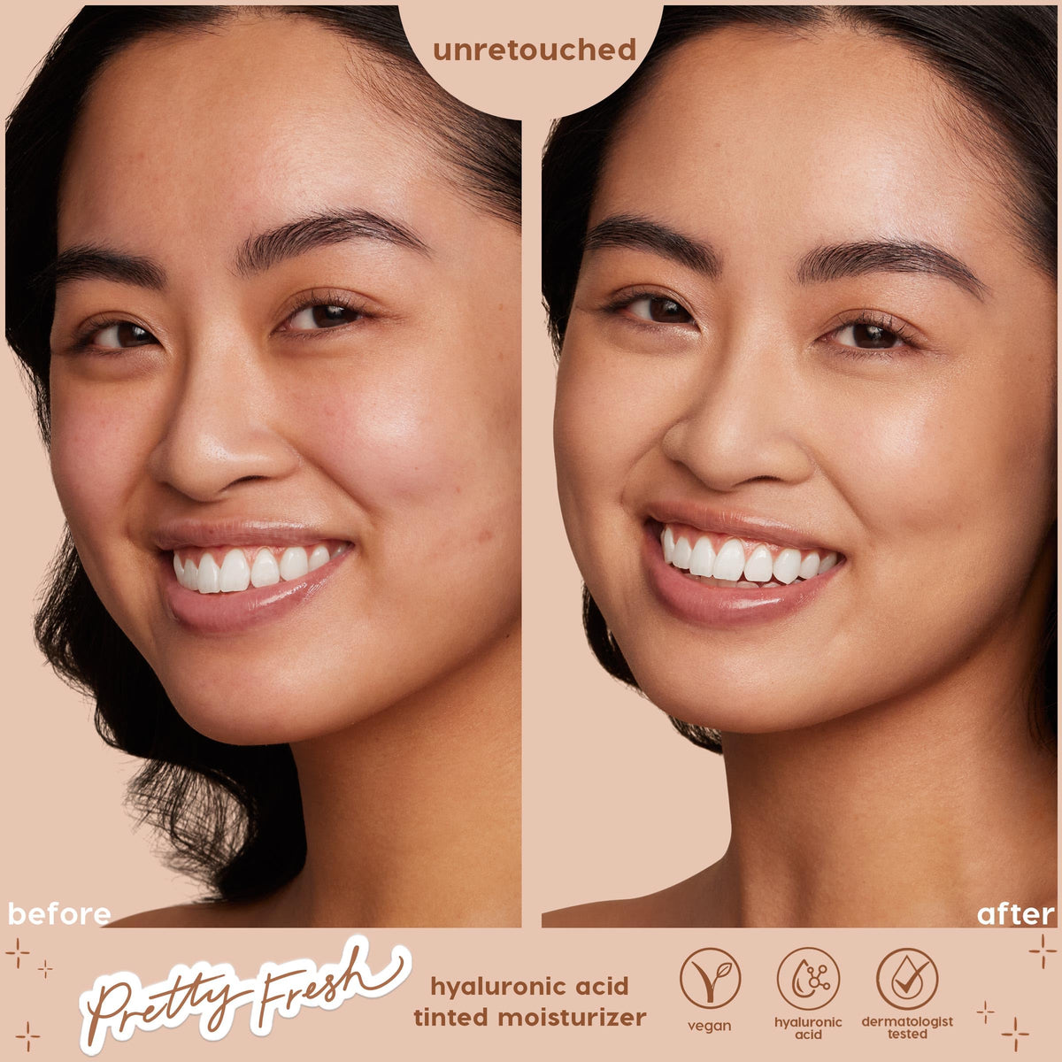 ColourPop application on fingertips demonstrating quick, natural coverage benefit