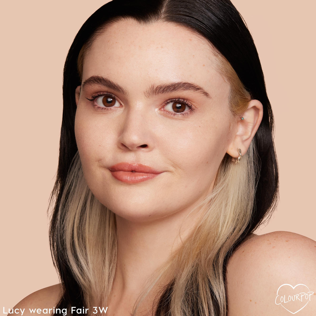 ColourPop Pretty Fresh applied with fingertips demonstrating quick, natural coverage benefit