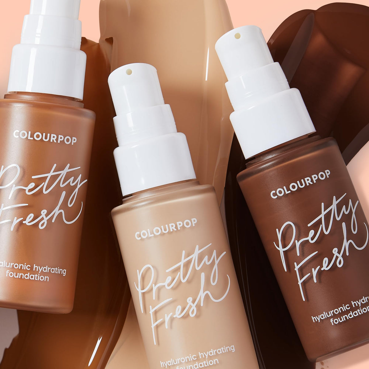 ColourPop foundation on vanity styled shot showing everyday use and fresh-looking skin