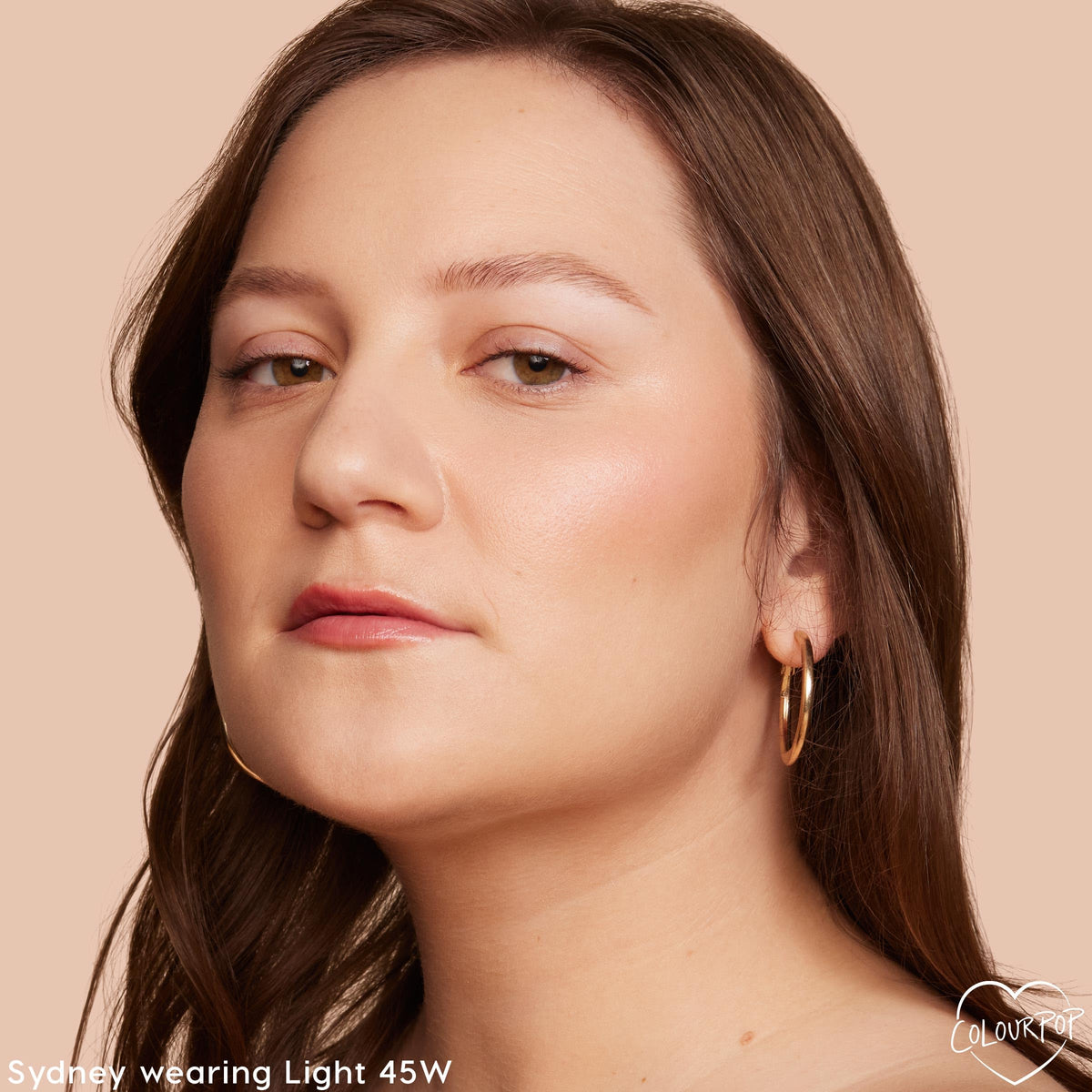 ColourPop foundation texture swirl showing creamy hydrating finish and smooth blendability