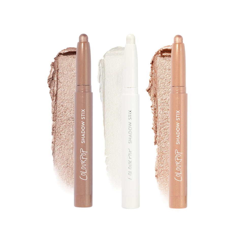 ColourPop front packaging showing trio and benefits of portability