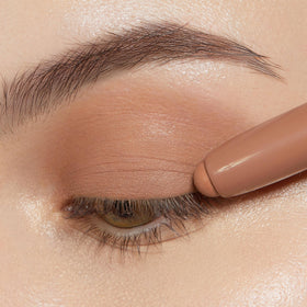 ColourPop Shadow Stix on model demonstrating nude daytime eye look and quick application benefit