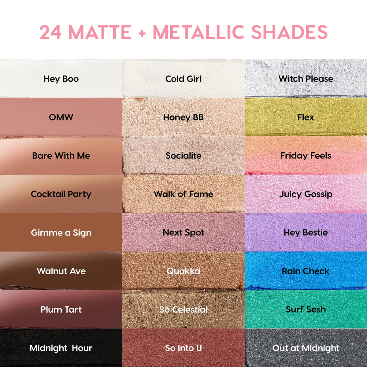 ColourPop swatches on arm showing pigment payoff and blendability benefit