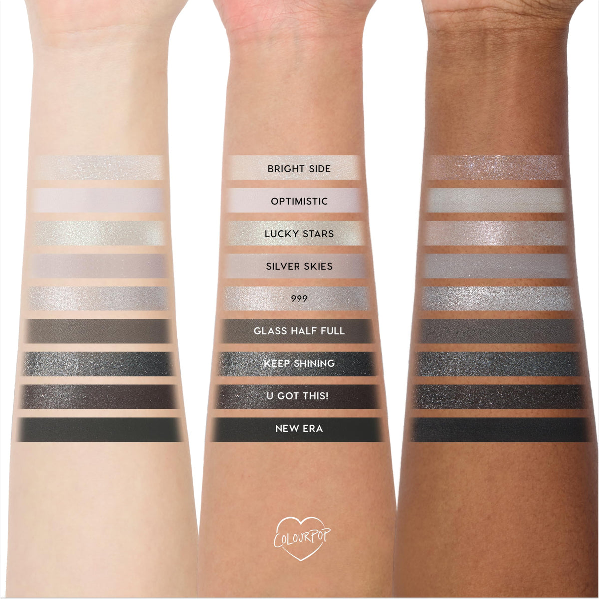 ColourPop palette in hand to show compact size and portable convenience