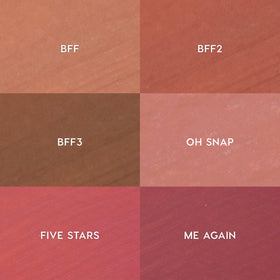 ColourPop six pencils laid flat illustrating included nude and brown shades