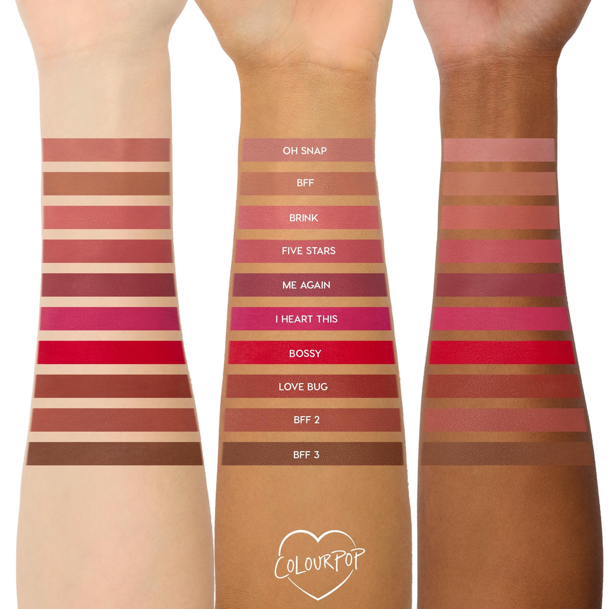 ColourPop kit held in hand to show compact size and travel-friendly convenience