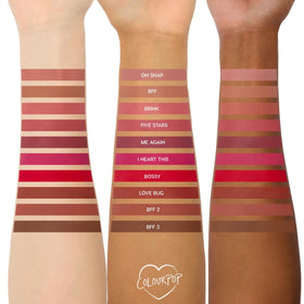 ColourPop kit held in hand to show compact size and travel-friendly convenience