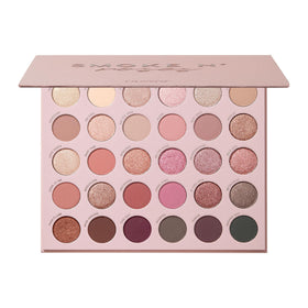 ColourPop palette front view showing compact design and rosy-smoky theme benefits portability