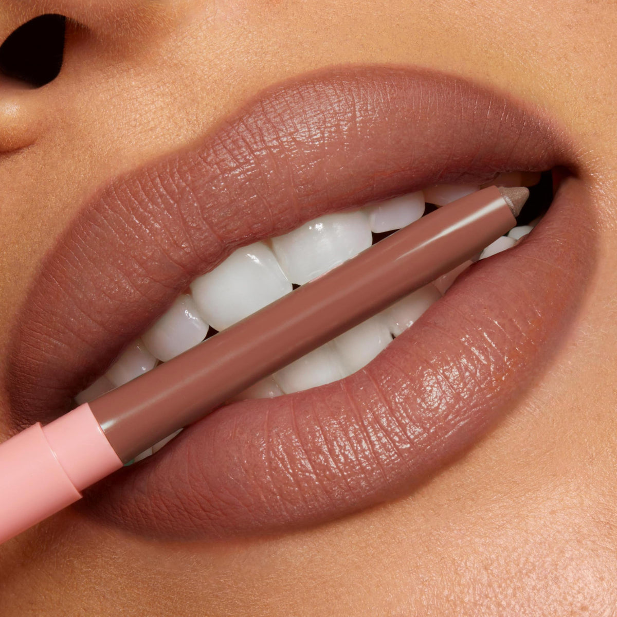 ColourPop lifestyle shot of model wearing liners for fuller-looking lips