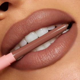 ColourPop lifestyle shot of model wearing liners for fuller-looking lips