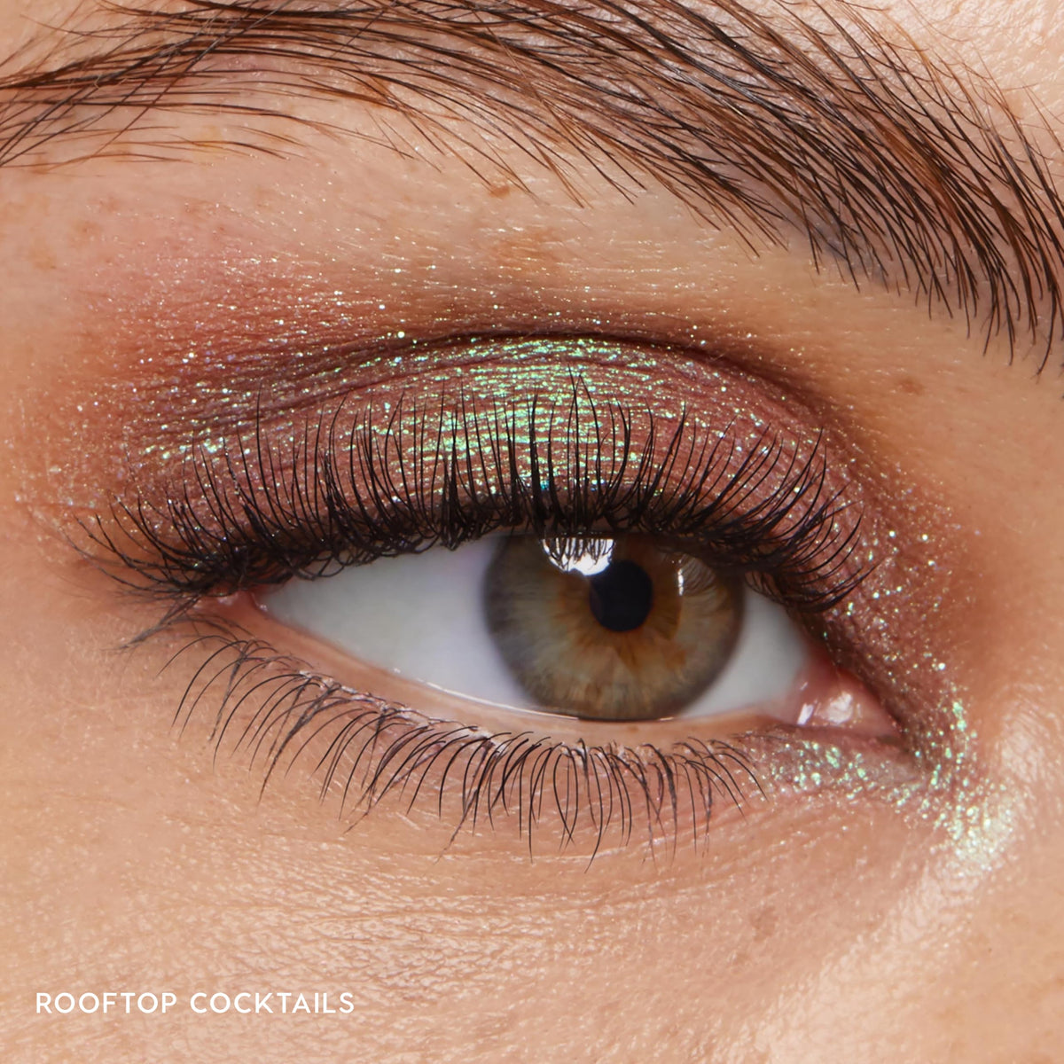 ColourPop Rooftop Cocktails metallic sheen demonstrating deep teal sparkle intensity