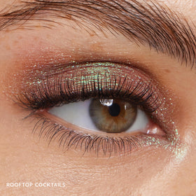 ColourPop Rooftop Cocktails metallic sheen demonstrating deep teal sparkle intensity