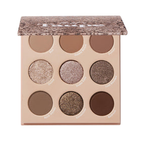 ColourPop palette front packaging showing compact taupe design and easy storage