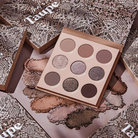 ColourPop palette used on eye demonstrating how shades create smoky look