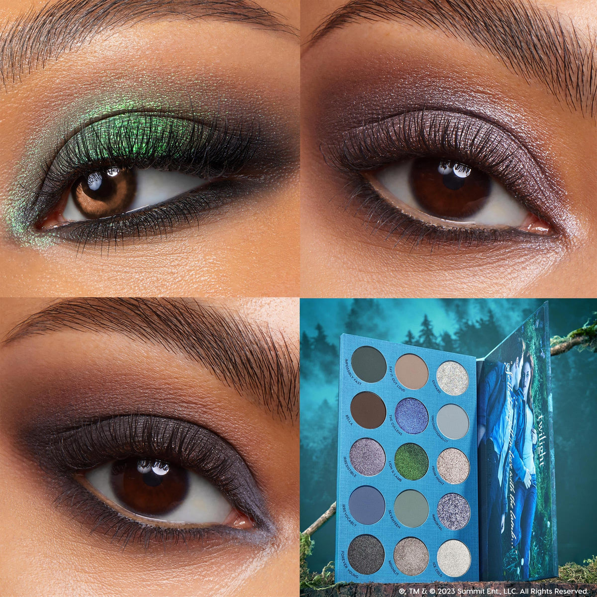 ColourPop Twilight pressed glitter close detail demonstrating sparkle payoff