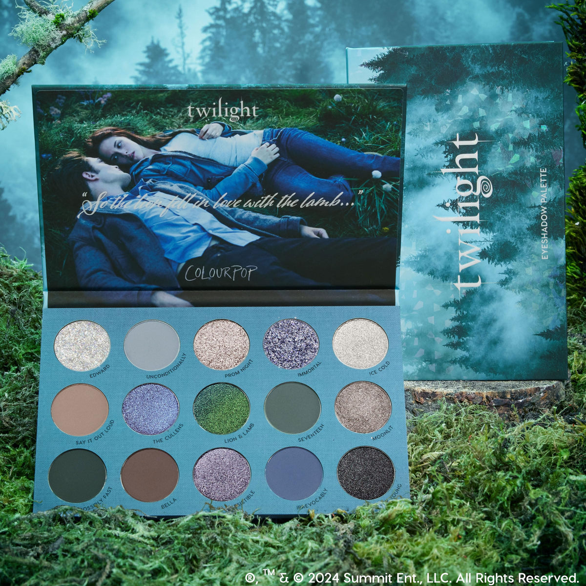 ColourPop Twilight held in hand showing compact size and travel convenience
