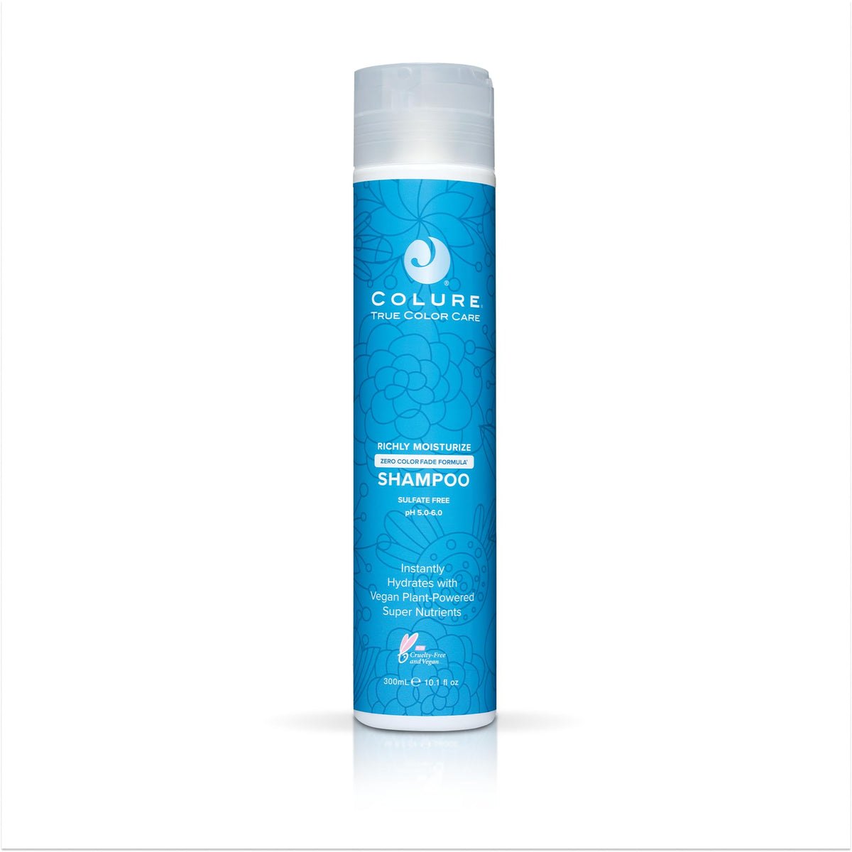 COLURE front packaging showing 10 oz bottle and clean design benefiting shelf visibility
