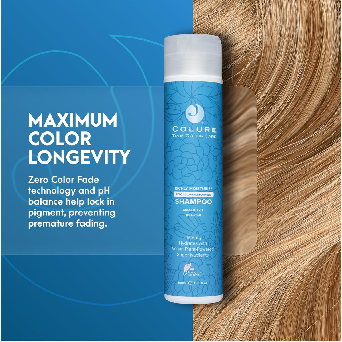 COLURE creamy lather texture demonstrating gentle yet effective cleansing benefit