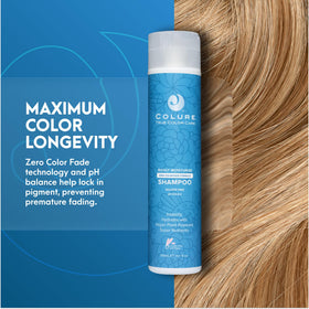COLURE creamy lather texture demonstrating gentle yet effective cleansing benefit
