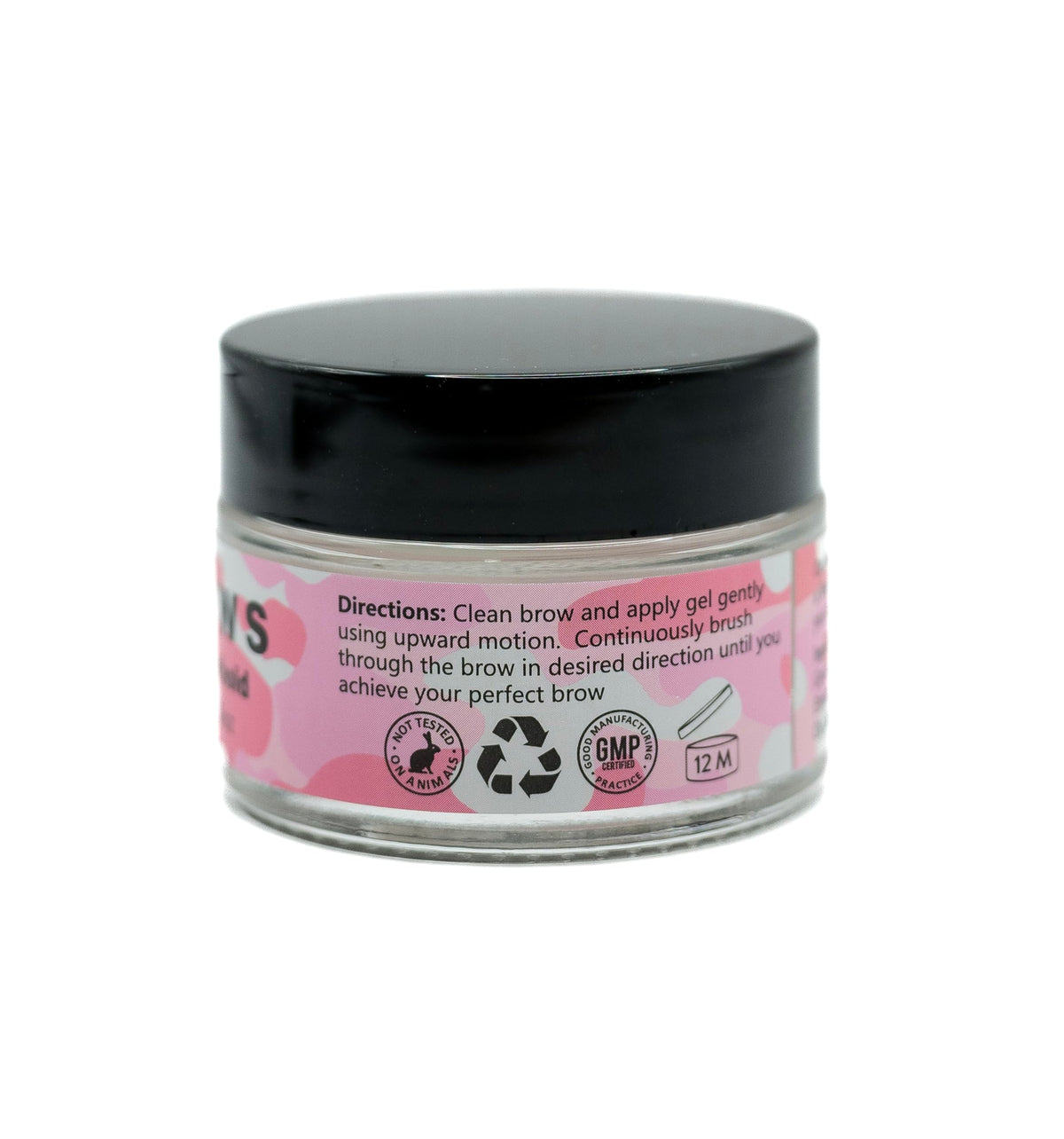 Combat Gel applied on model brows in lifestyle setting demonstrating all-day hold