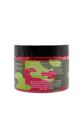 Combat Gel 250ml next to a hand for size reference and travel-friendly benefit