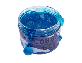 Combat Gel front packaging showing 250ml blueberry bottle and benefits