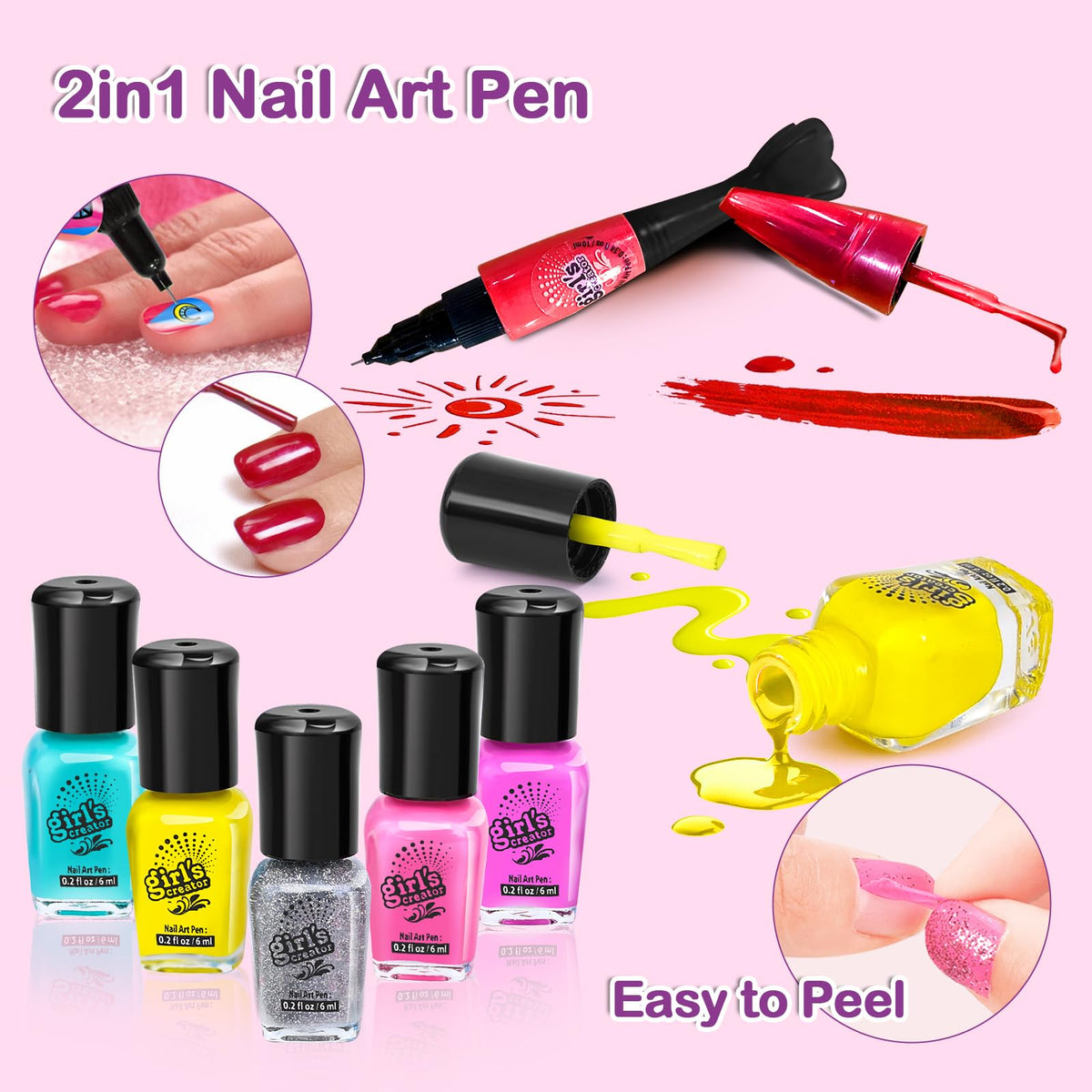 Combaybe mini nail dryer in use speeding up drying for quicker play